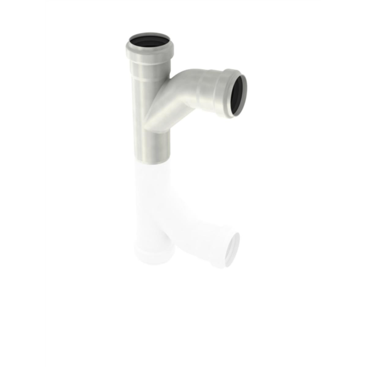 Grenrør 87,5° enkelt, AISI 304, EN1.4301, Acopipe