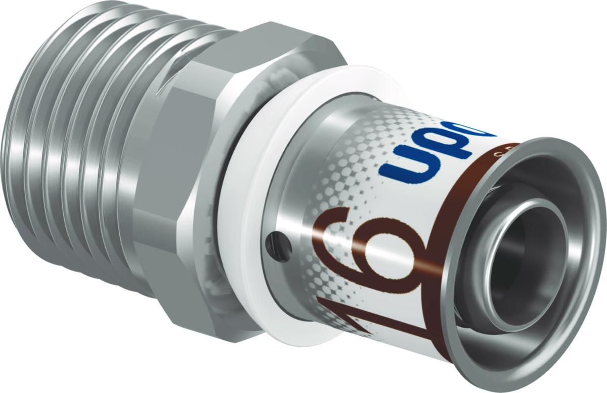 Adapter med utvendig gjenge - S-press PLUS, Uponor