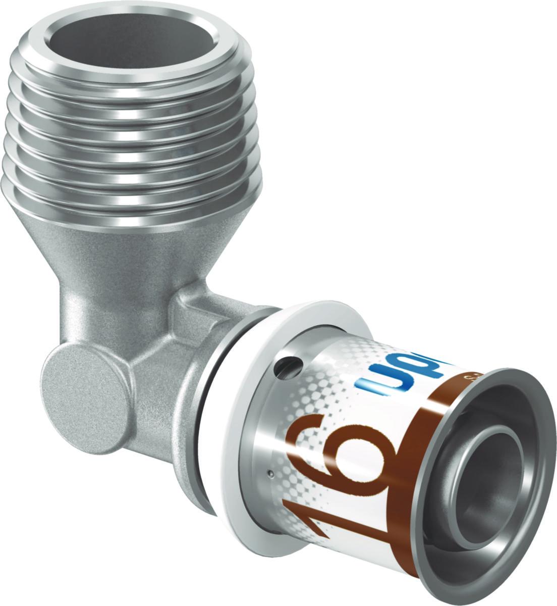 Albue med utvendig gjenge - S-Press PLUS, Uponor