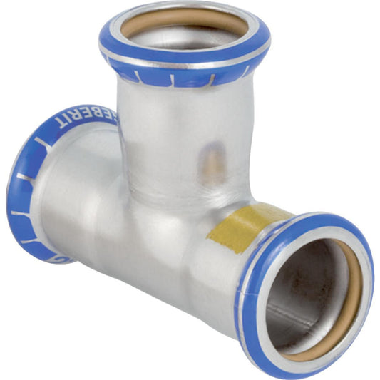 T-rør m/3 muffer syrefast gass, Mapress