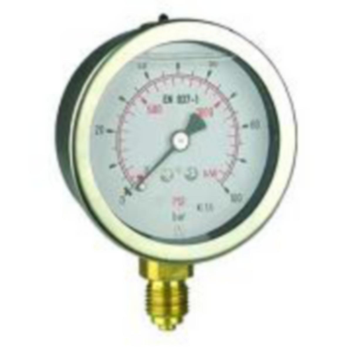 Manometer industri 63 mm, anslutning ned - Hasvold