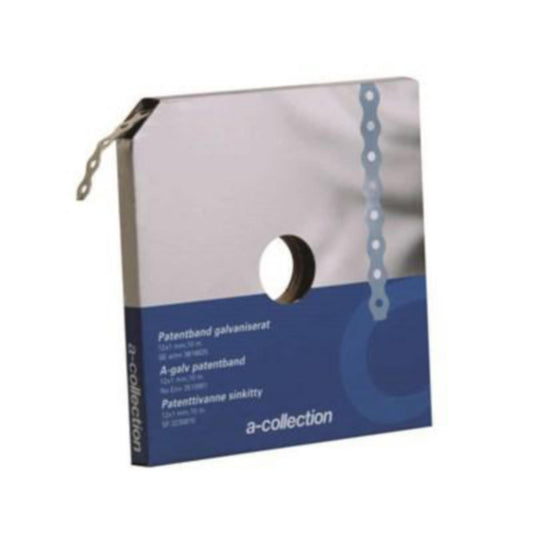 Patentbånd galv  FZV 12 x 1 mm  a-collection