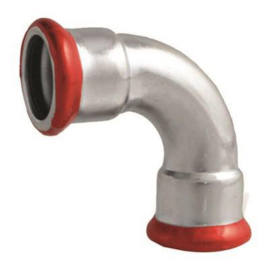 Bend 90° m/2 muffer, galvanisert, A-press - a-collection