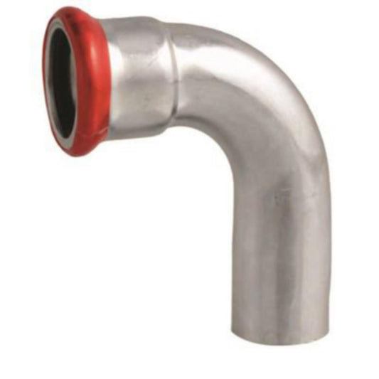 Bend 90° m/1 muffe, galvanisert, A-press - a-collection