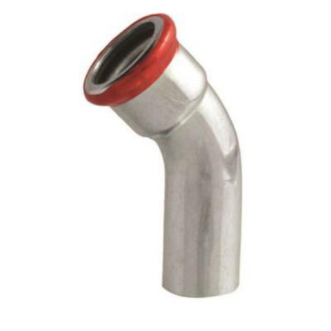 Bend 45° m/1 muffe, galvanisert, A-press - a-collection