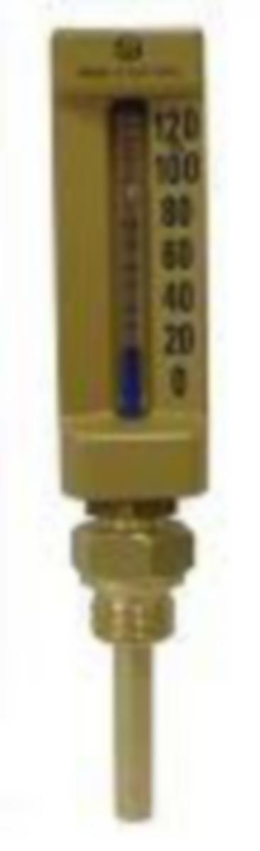 Maskintermometer form B rett, Hasvold