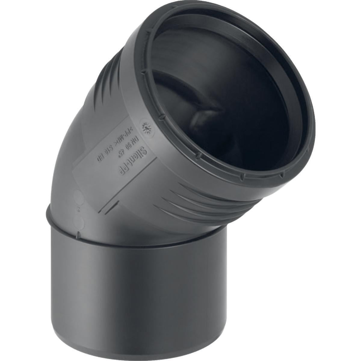 Bend 45° med en muffe PP, Silent - Geberit