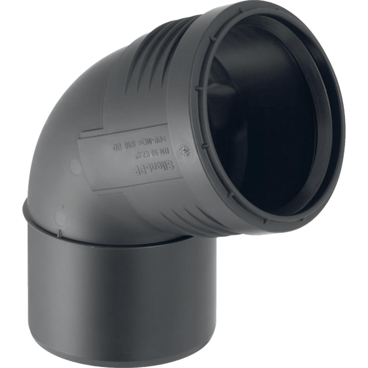 Bend 67,5° med en muffe PP, Silent - Geberit