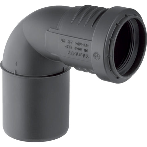 Bend 87,5° med en muffe PP, Silent - Geberit
