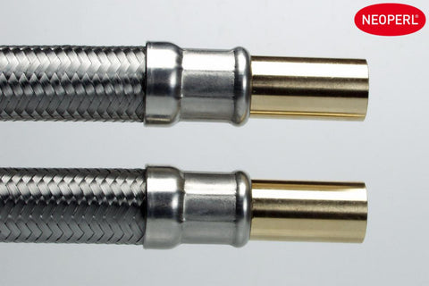 Tilkoblingsslange Neoflex EPDM, rett/rett kobling med flatt ende, a-collection