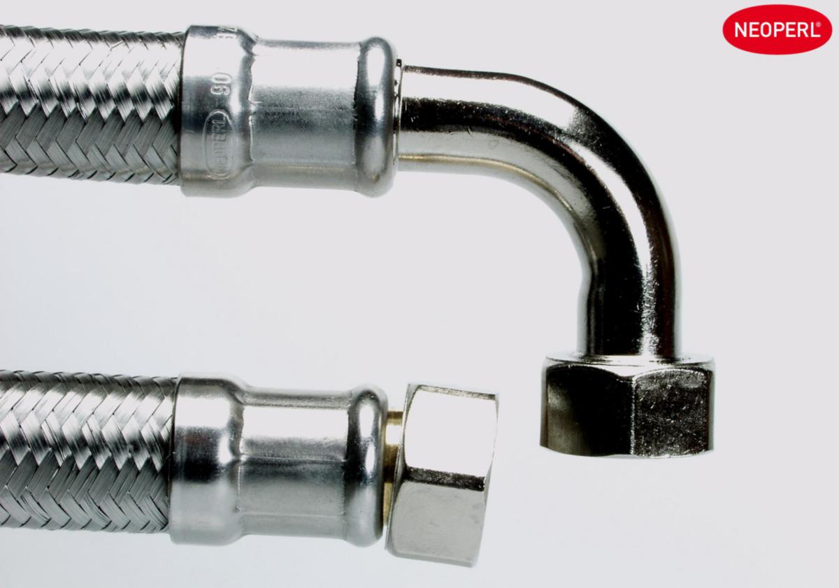 Tilkoblingsslange Neoflex SIL, vinkel/rett kobling innv, a-collection