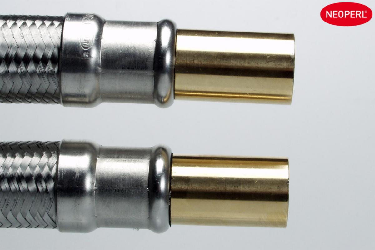 Tilkoblingsslange Neoflex SIL, rett/rett kobling med flatt ende, a-collection