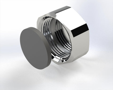 Messingkappe forkrommet - EZZE