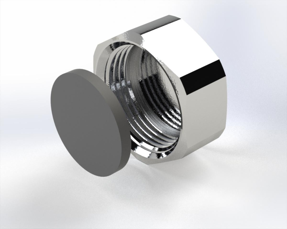 Messingkappe forkrommet - EZZE