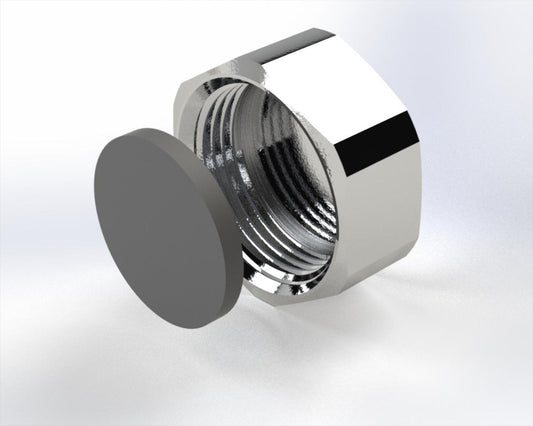Messingkappe forkrommet - EZZE