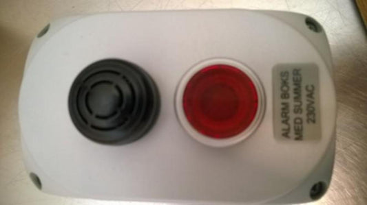 Alarmlampe m/summer/resetfunk. Grundfos