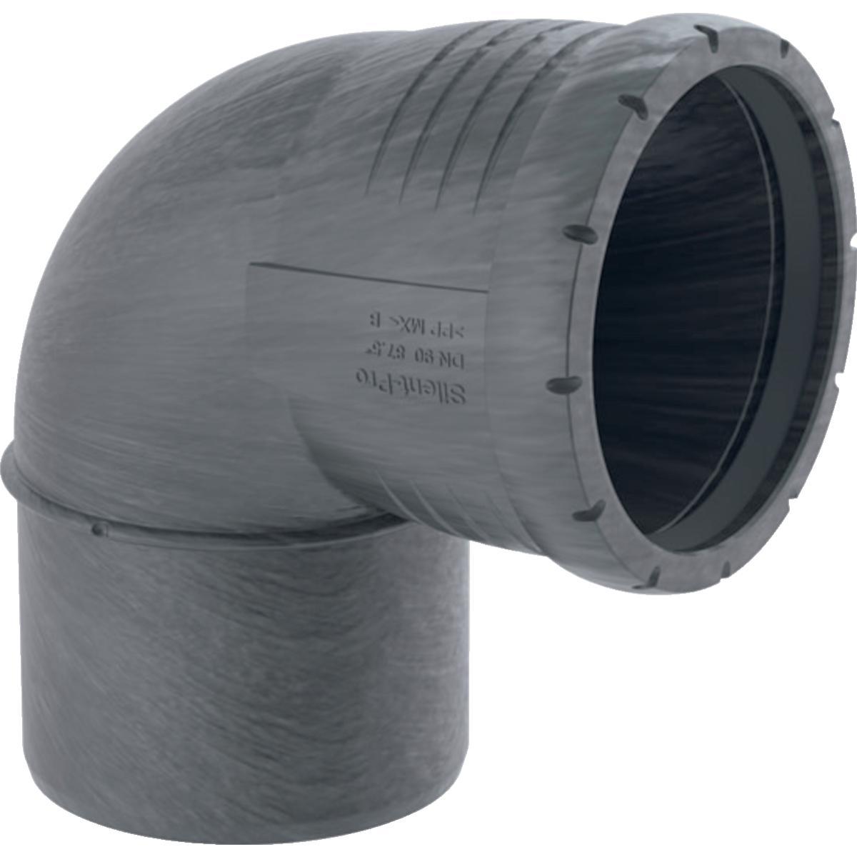 Bend med en muffe 87.5°, PP, Silent Pro - Geberit