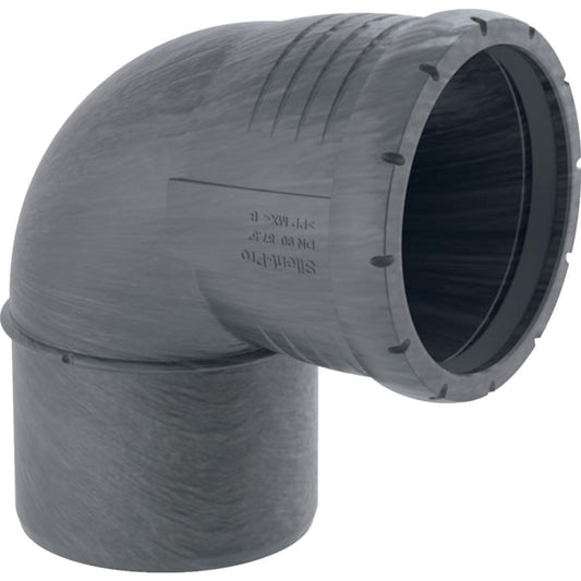 Bend med en muffe 87.5°, PP, Silent Pro - Geberit