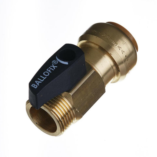 Kuleventil rett med utvendig gjenge, Roth