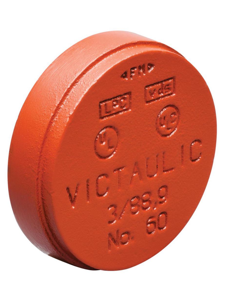 Endelokk Eksentrisk, Vic S60 rød, Victaulic® VKS