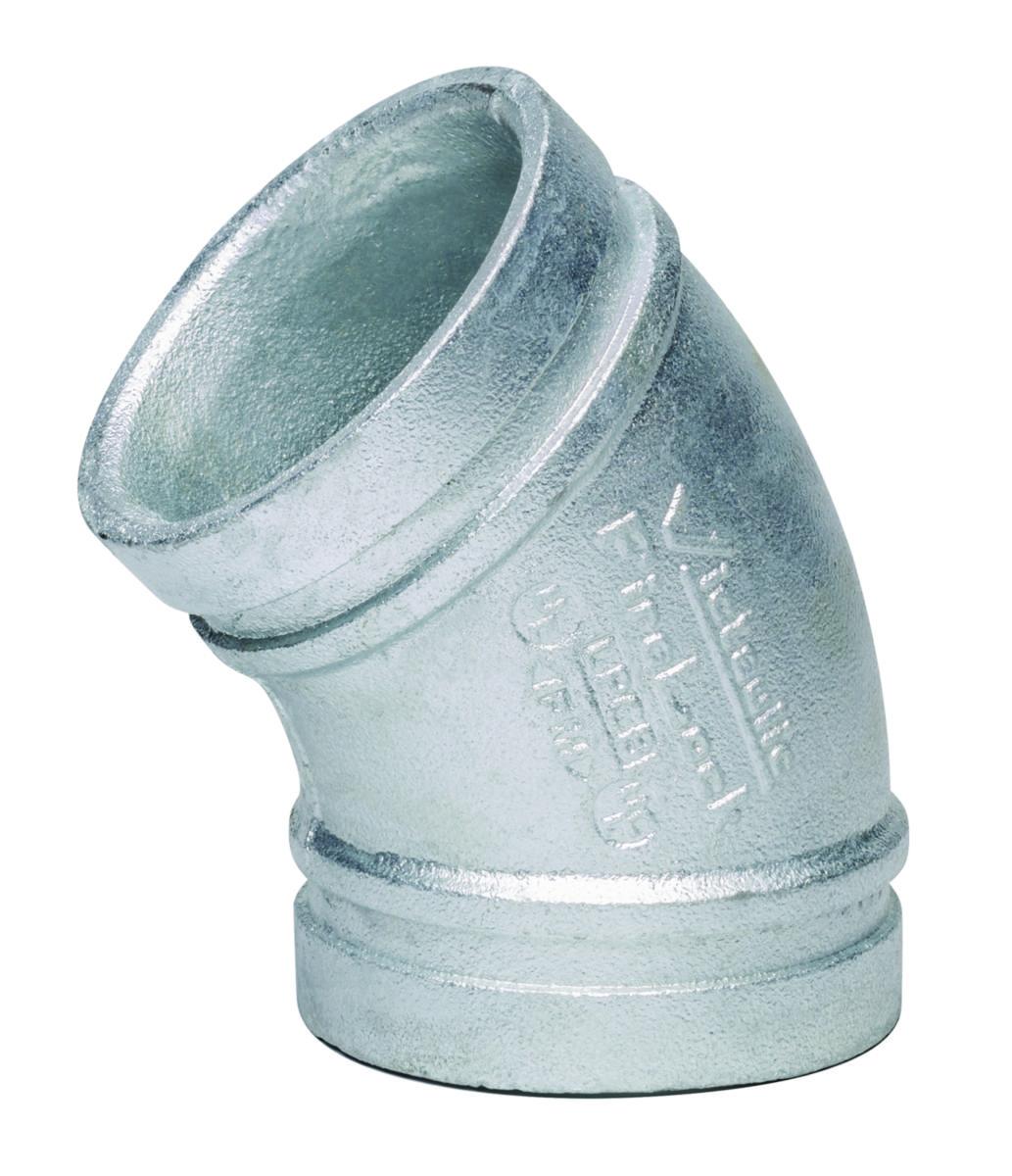 Bend rillet 45º, Vic 003, Galvanisert, Victaulic® FireLock™