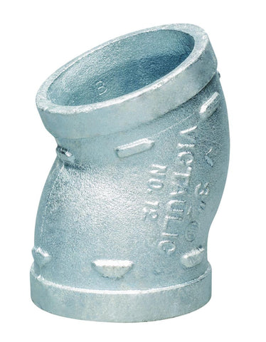 Bend rillet 22,5º, Vic 12, Galvanisert, Victaulic® VKS
