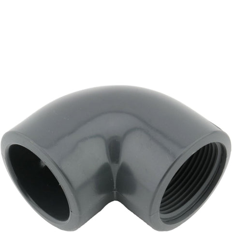 Albue 90º innvendig liming/gjenget PVC, GIFV - GPA Flowsystem