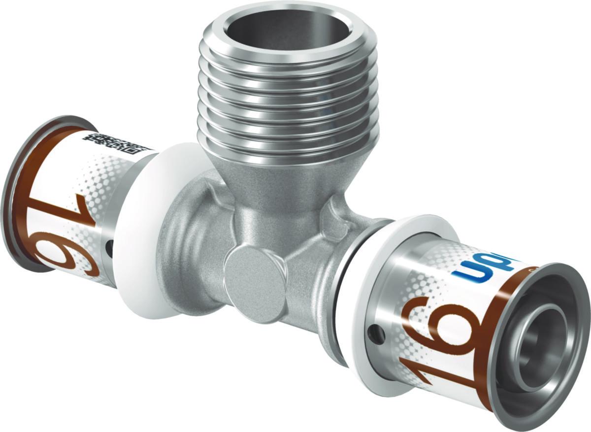 T-rør med utvendig gjenge - S-Press PLUS, Uponor