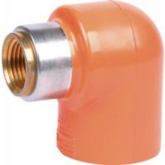 Albue 90º innvendig liming/innv.NPT messing gjenger, CPVC - GPA Flowsystem