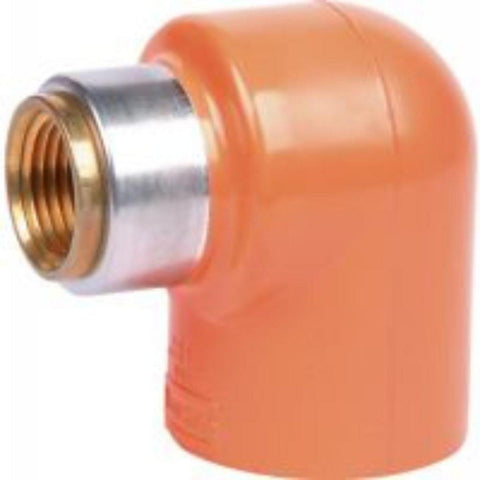 Albue 90º innvendig liming/innv.NPT messing gjenger, CPVC - GPA Flowsystem