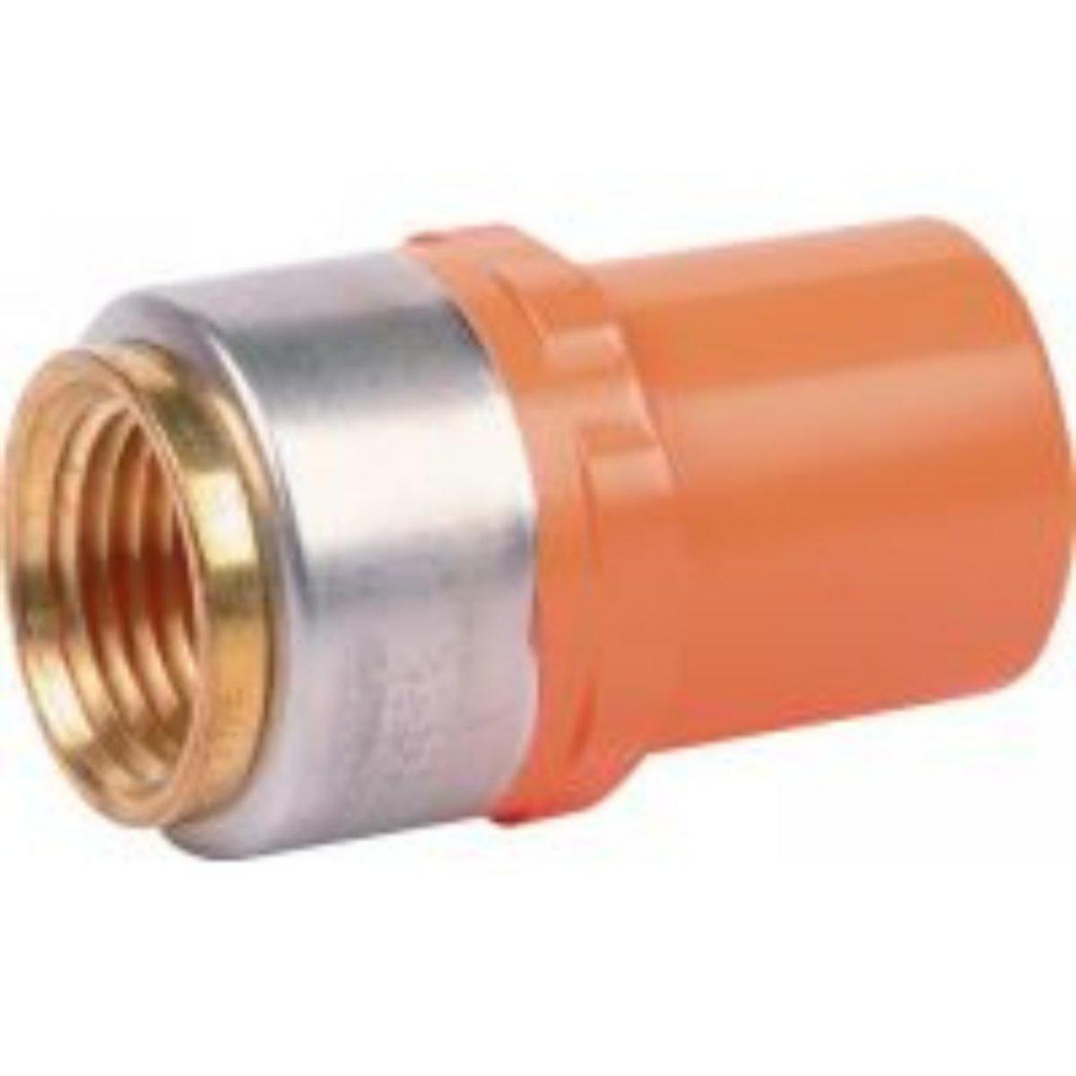Nippelmuffe utvendig liming/Innv. NPT messing gjenge, CPVC - GPA Flowsystem