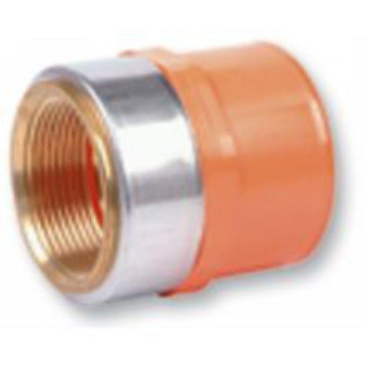 Muffe innvendig liming/innv. NPT messing gjenge, CPVC - GPA Flowsystem
