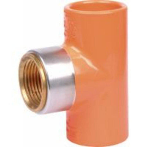 T-rør innvendig liming/innv. lim/innv. NPT gjenge messing, CPVC - GPA Flowsystem