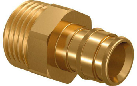 Nippel rett med utvendig gjenge uten Q&E ring, Uponor