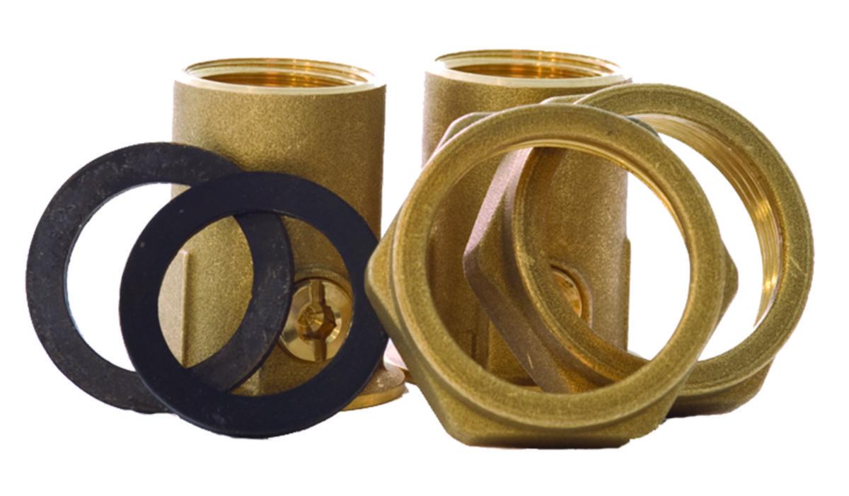 Pumpekuplinger m/ventil til sirkulasjonspumper innvendig gjenge, a-collection