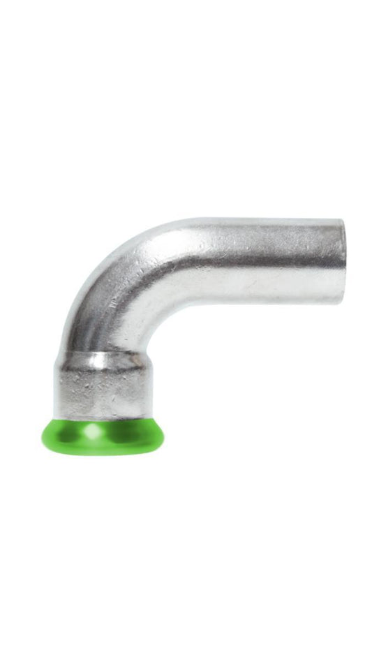 Bend 90° med 1 muffe A-press forkrommet - a-collection