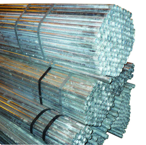 Konstruksjonsrør m/glatte ender, galvanisert, mellom serie - EN 10255