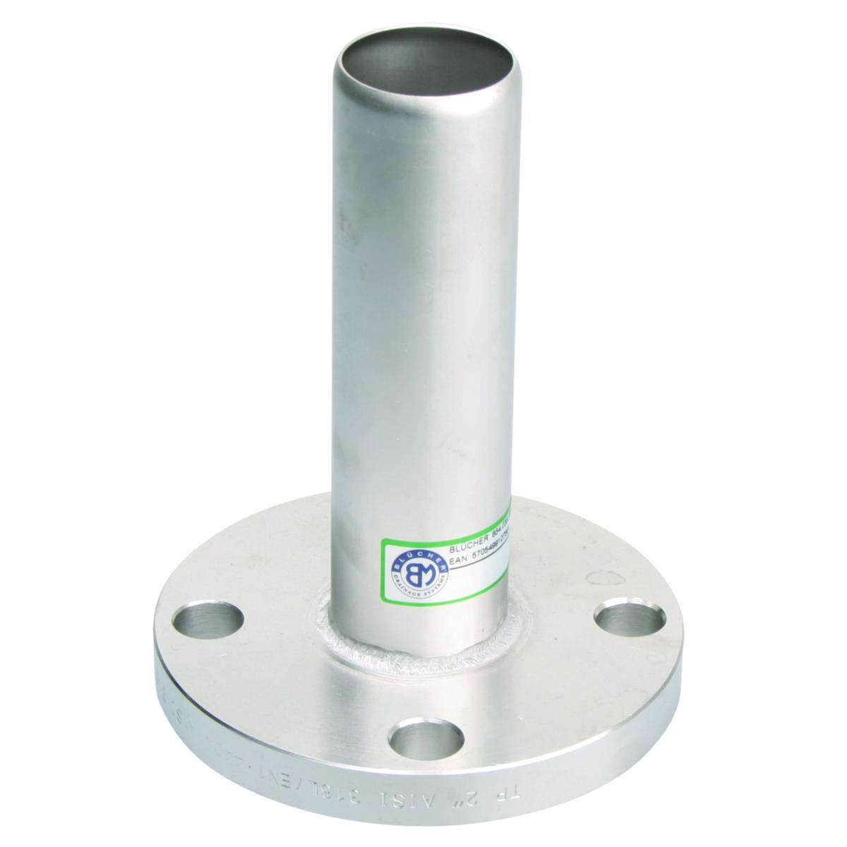 Flensespiss lang, ANSI, AISI 316L, Europipe - Blücher