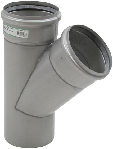 Grenrør 45° enkelt, AISI 316L, Europipe - Blücher