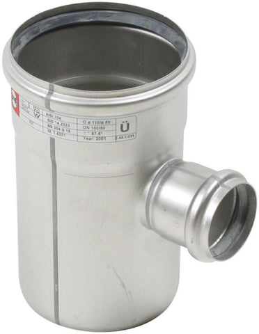 Grenrør 87.5°, AISI 316L, Europipe - Blücher
