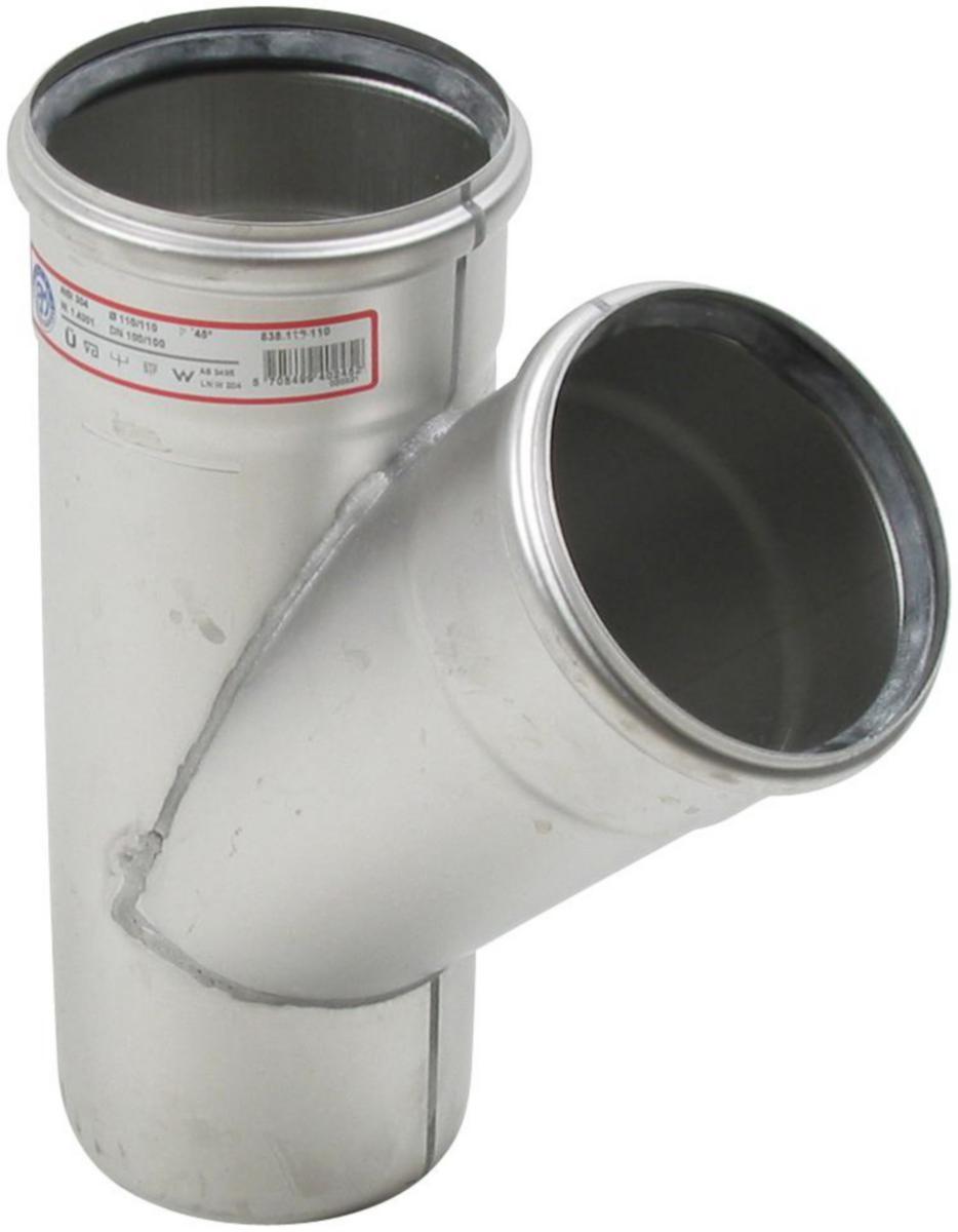 Grenrør 45° enkelt, AISI 316L, Europipe - Blücher