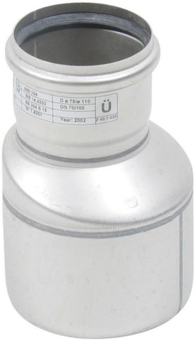 Eksentrisk overgang, AISI 316L, EN1.4404., Europipe - Blücher