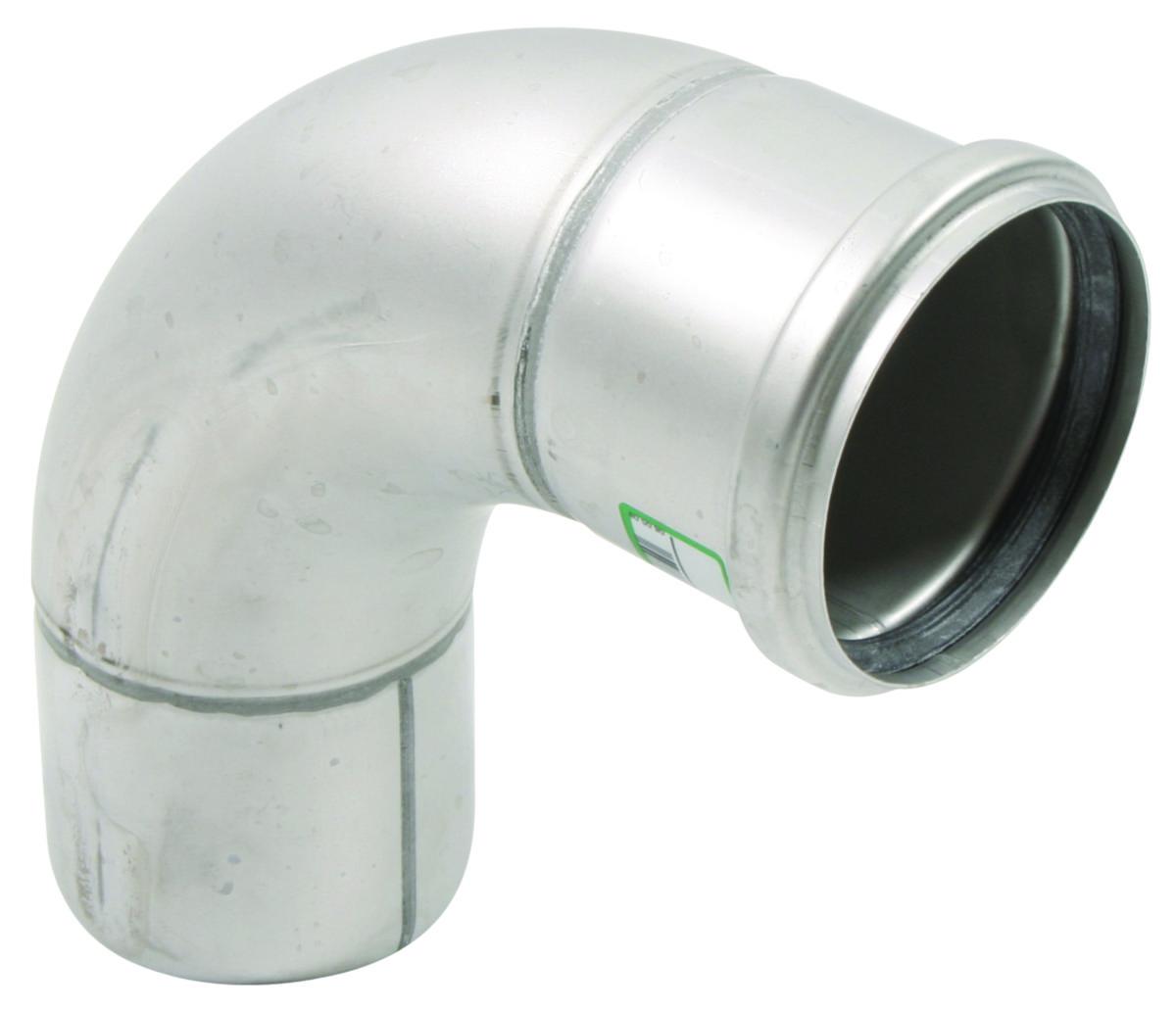 Bend 90° med stor radius, AISI 316L, Europipe - Blücher