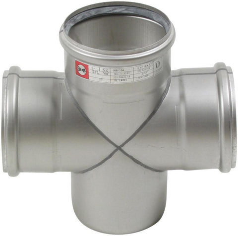 Grenrør 87.5° dobbelt, type 831, AISI 316L, Europipe - Blücher