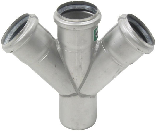 Grenrør 45° dobbelt, type 836, AISI 316L, Europipe - Blücher