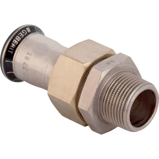 Nippelmuffe m/utvendige gjenger CuNiFe, Mapress