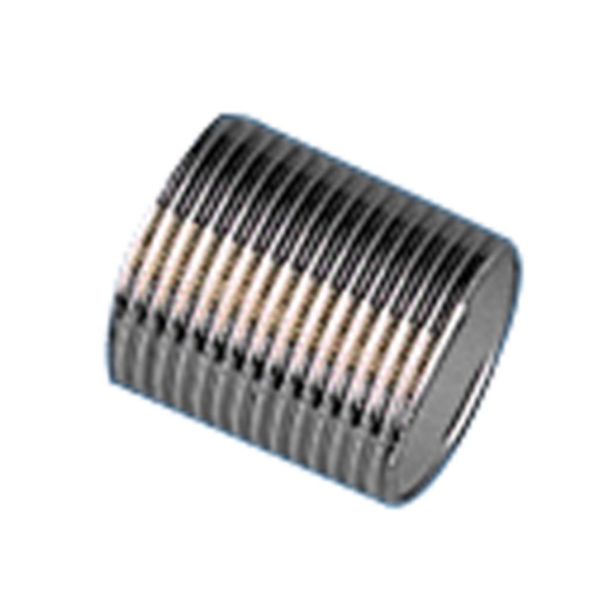 Slettnippel R-206. EN 1.4401/316