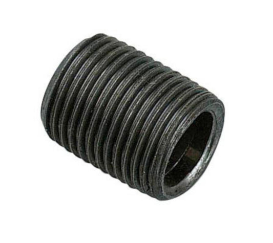 Slettnippel sort stål