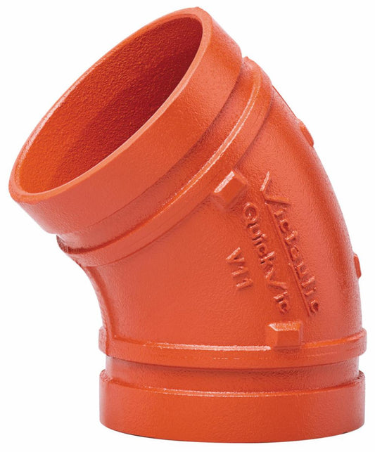 Bend rillet 45º, Vic V11, Oransje, Victaulic® VKS