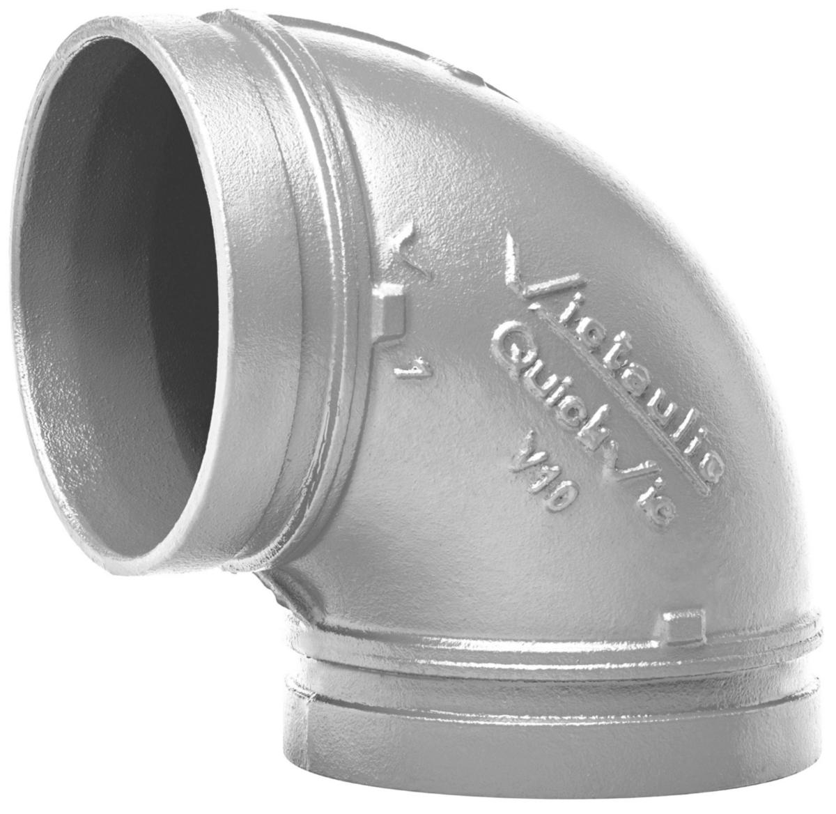 Bend rillet 90º, Vic V10, Galvanisert, Victaulic® VKS